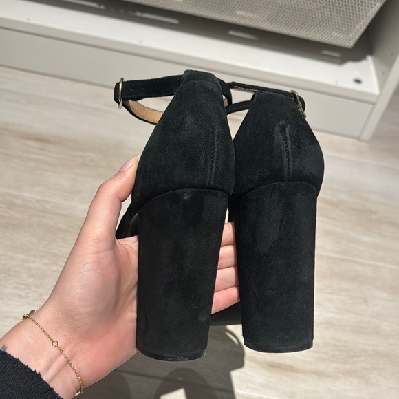 Steve Madden Black Carson Suede Heels - SIZE 10 - Picture 8 of 11